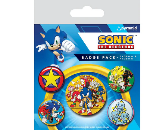 Sonic The Hedgehog Nintendo Badge Pack