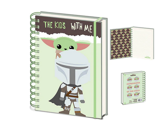 Star Wars Mandalorian A5 Notebook - The Kids with Me