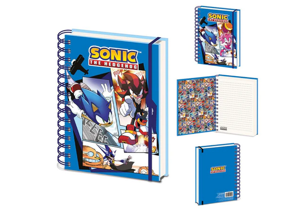 Sonic the Hedgehog  A5 Notebook - 3D Lenticular