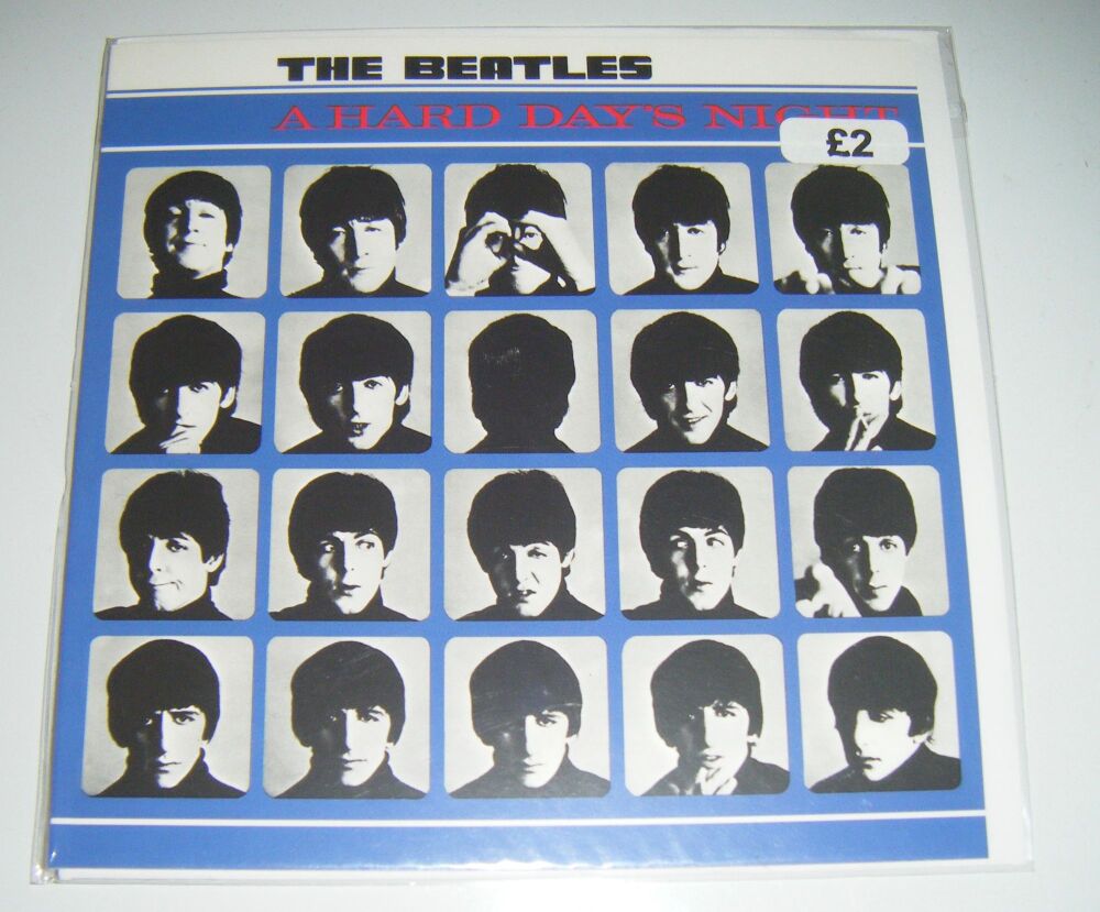 The Beatles A Hard Day's Night Album Cover Greeting Card - Blank Inside