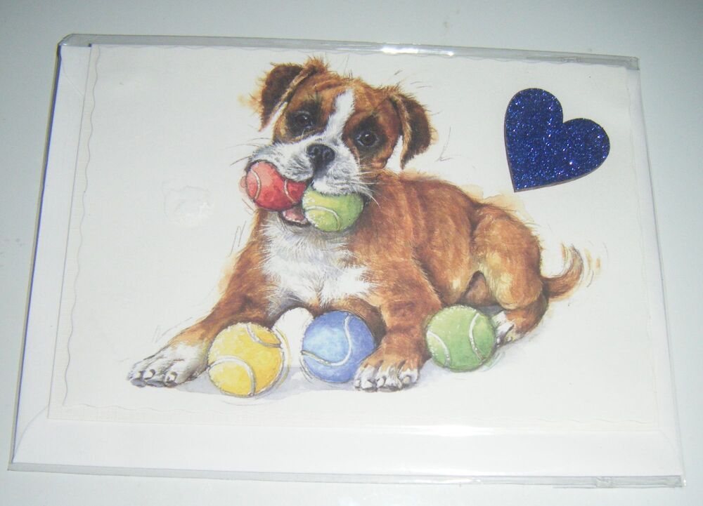Boxer - Dog Greeting Card Blank Inside