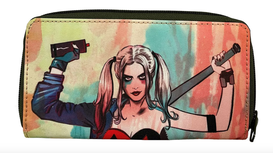 DC Harley Quinn Zip Around Purse Wallet