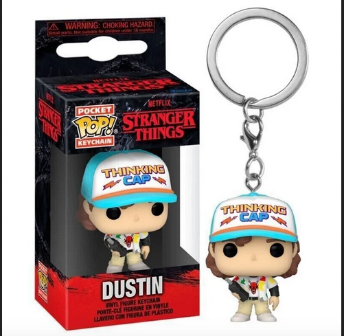 Stranger Things - Dustin Mini Funko Pocket Pop Keyring Keychain