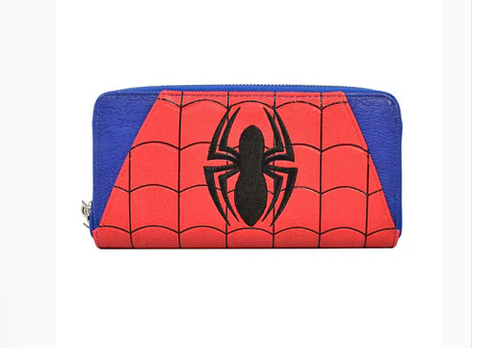 Spider Man Classic Marvel - Loungefly Zip Around Wallet Purse