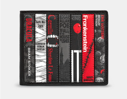 Horror Bookworm Leather Mens Wallet - Yoshi