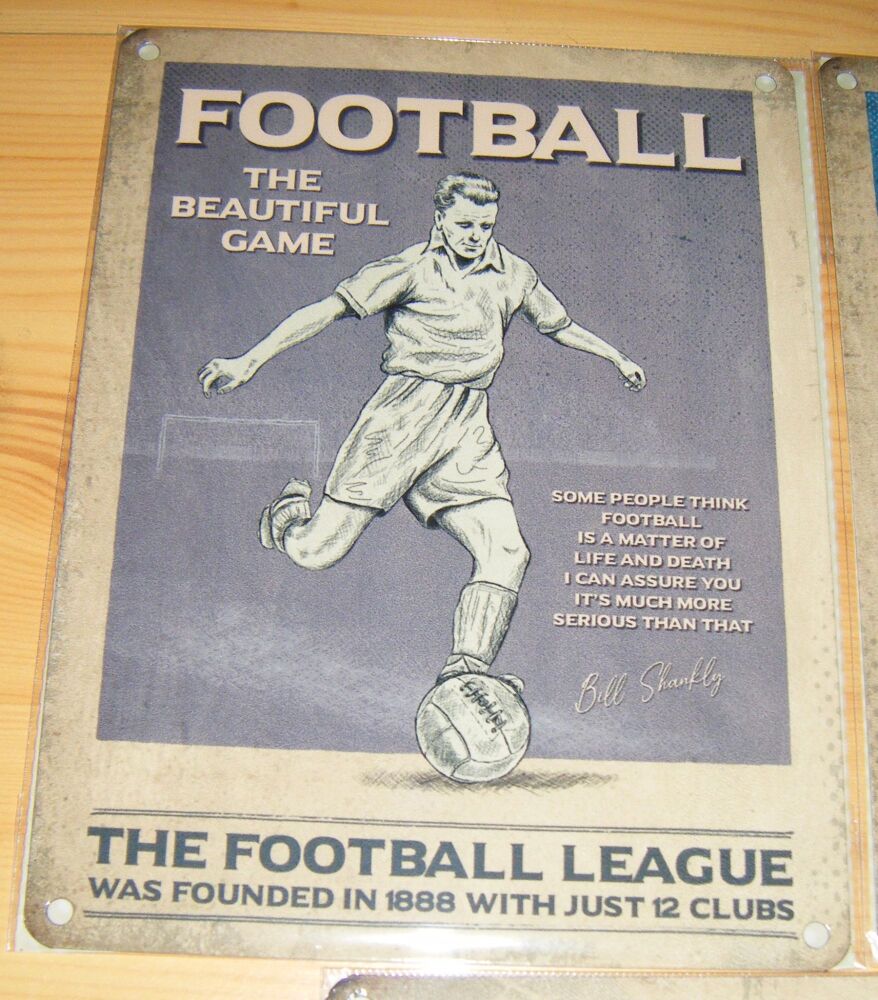 Football Vintage Sport Metal Wall Sign
