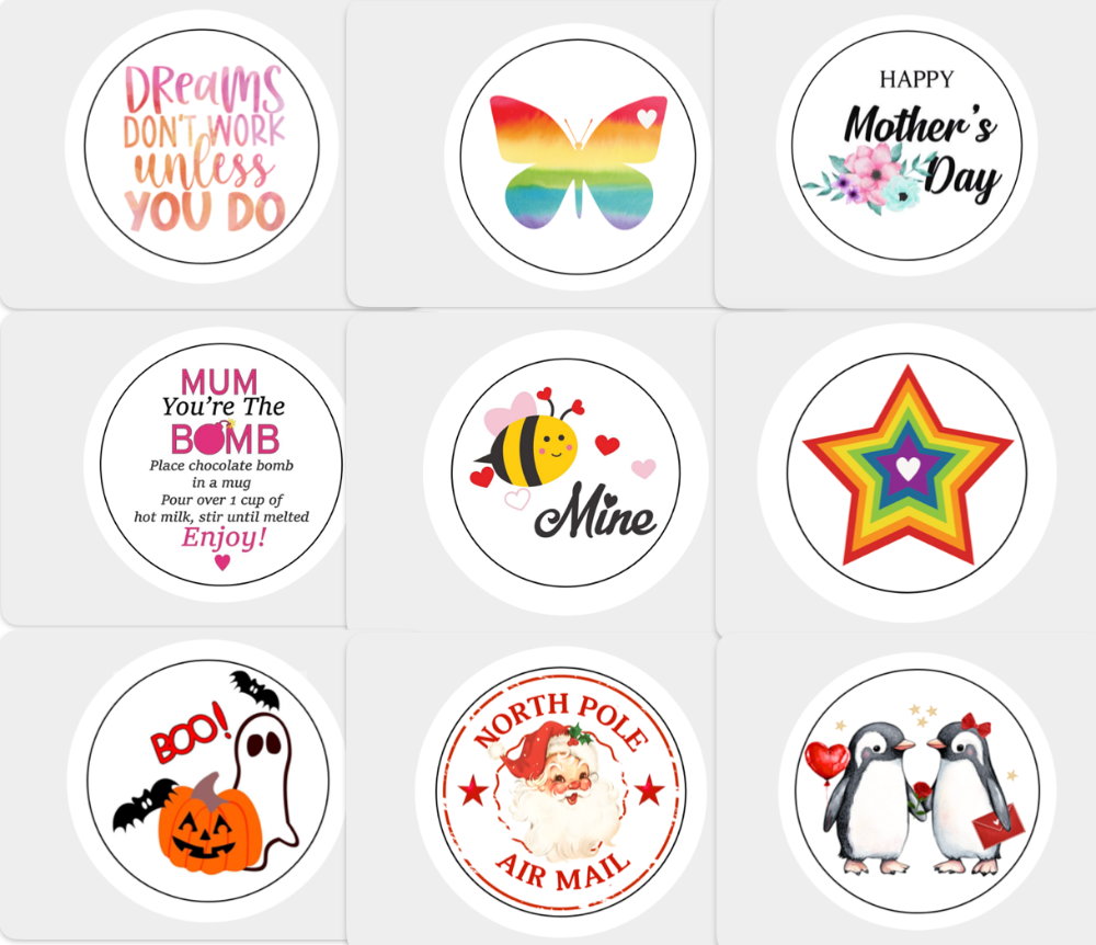 Matte Paper Printed Stickers