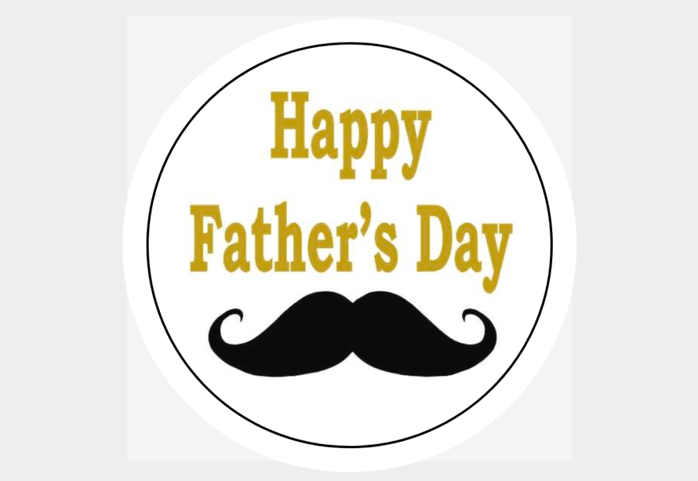 Father's Day Stickers Moustache Design