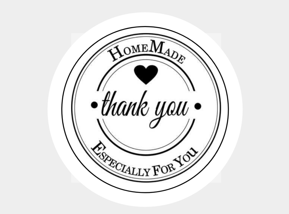 Thank You HomeMade Stickers Seals Labels