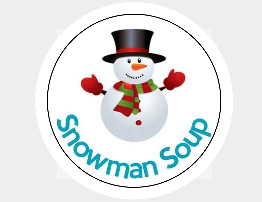 Snowman Soup Stickers Labels Seals