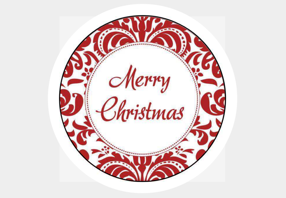 Merry Christmas Round Paper Xmas Stickers Seals Labels