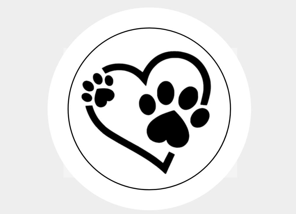 Paw Print Heart Animal Stickers Seals