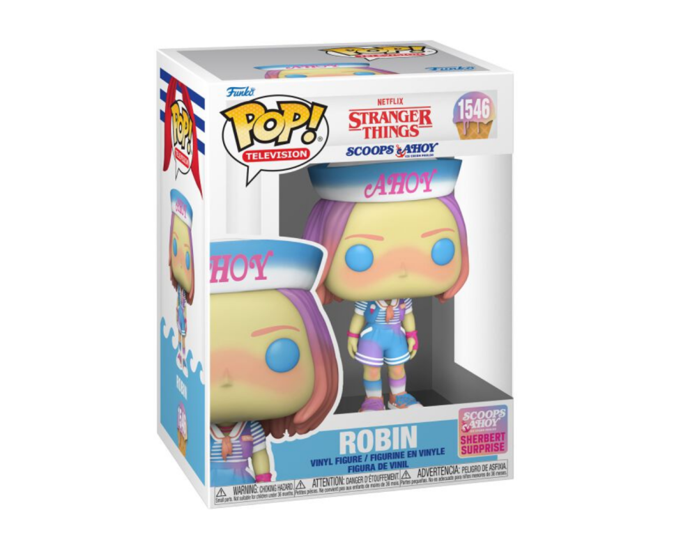Stranger Things Scoop Ahoy - Robin - Sherbet Surprise Funko Pop 1546 Pop Pr