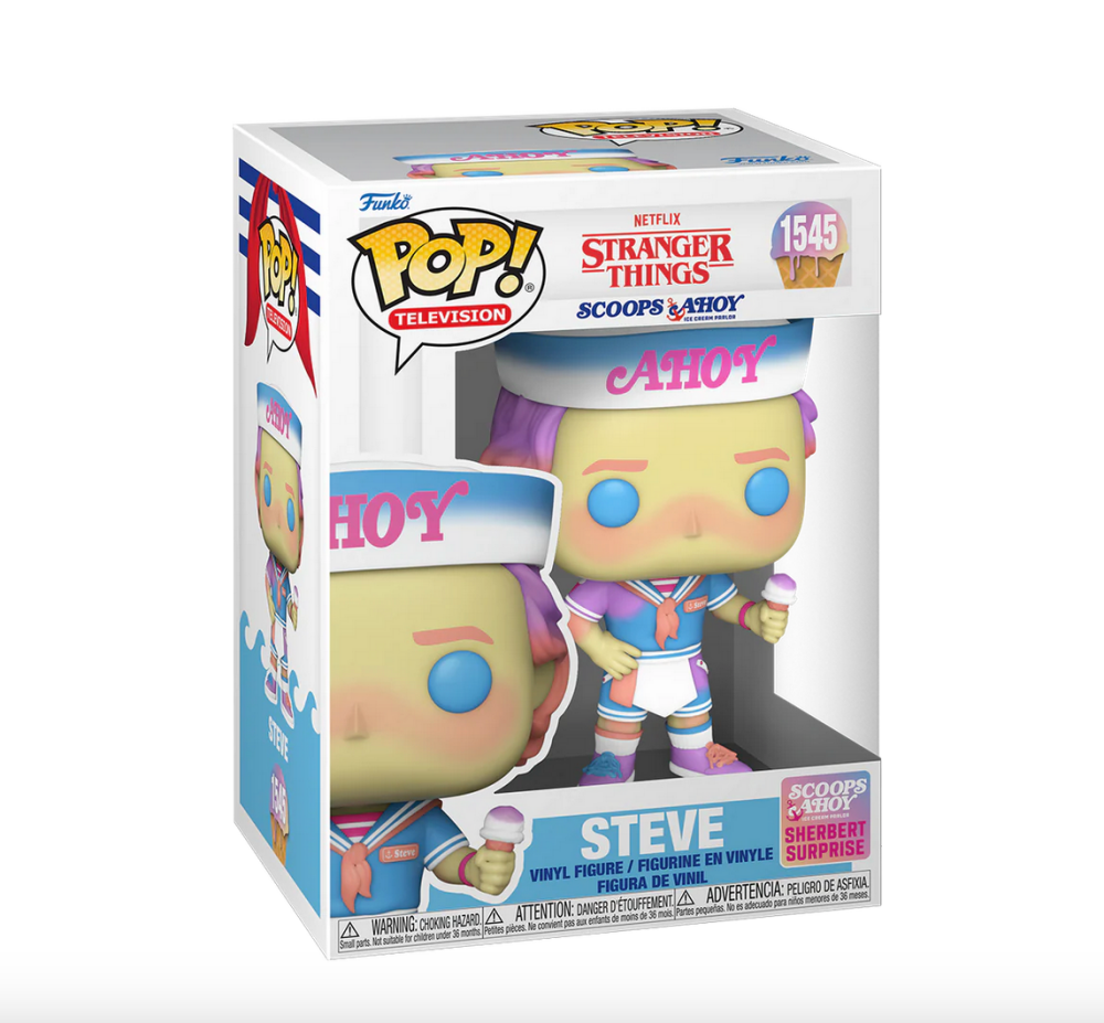 Stranger Things Scoop Ahoy - Steve - Sherbet Surprise Funko Pop 1545 - Pop 