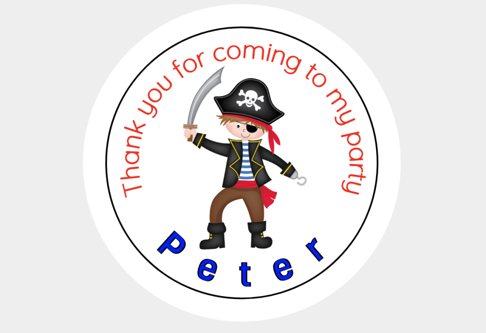 Thank You for Coming To My Party Personalised Paper Stickers Seals Labels