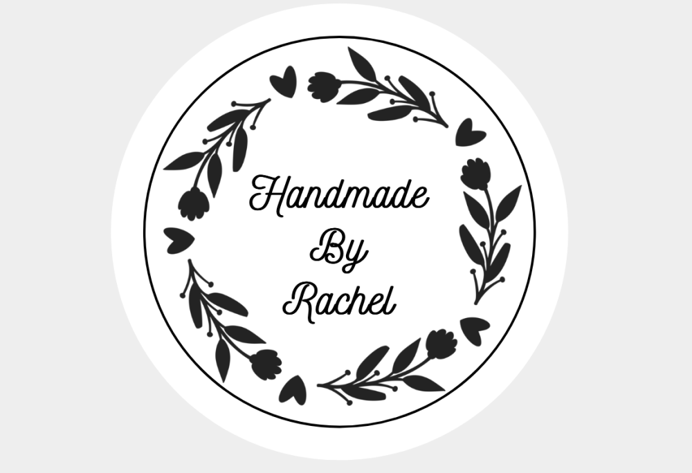 Handmade By Custom Name - Round Paper Stickers