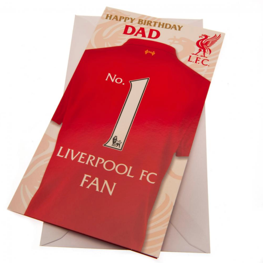 Liverpool FC No1 Dad Birthday Card
