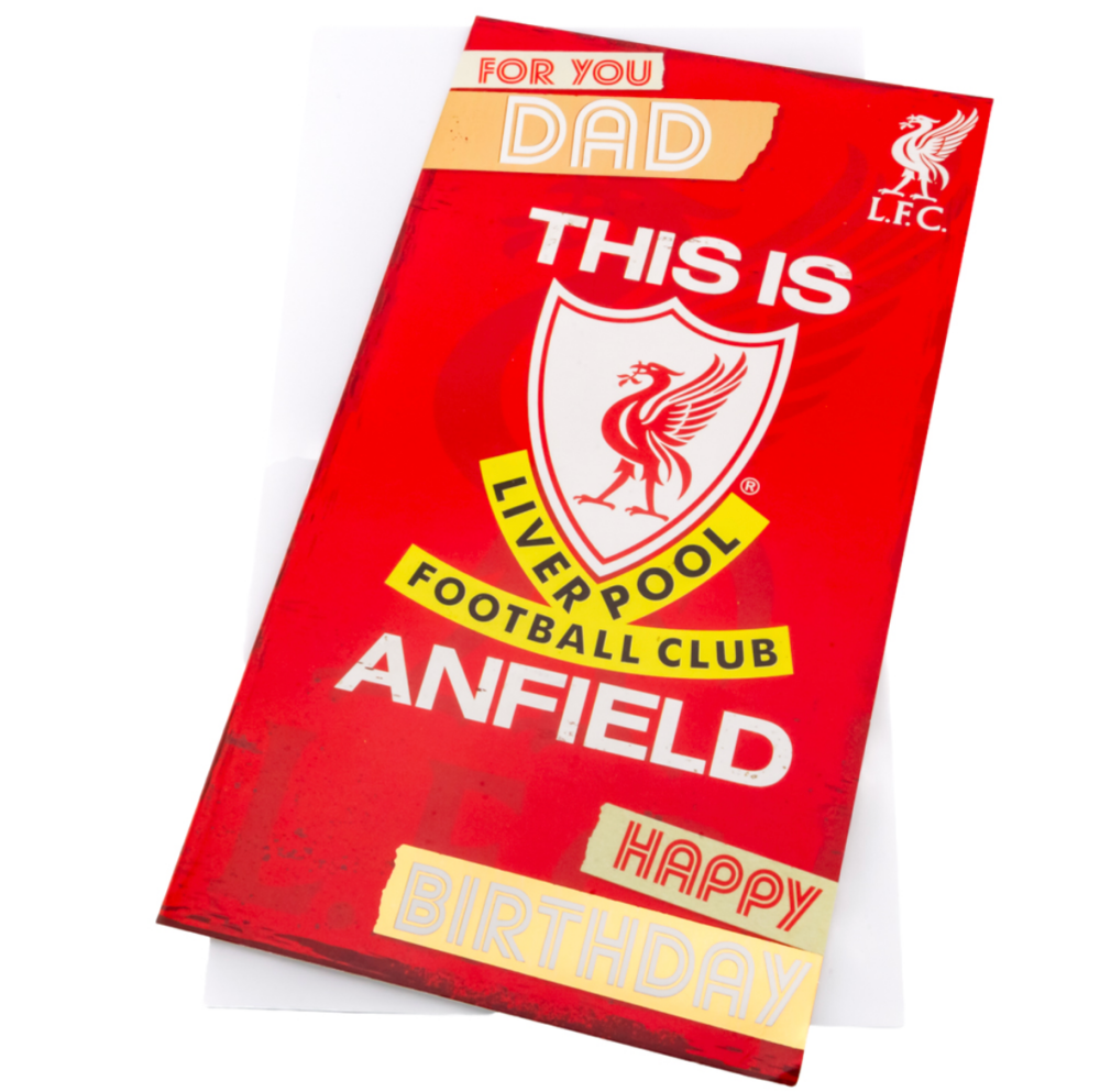 Liverpool FC This is Anfield Dad Birthday Card