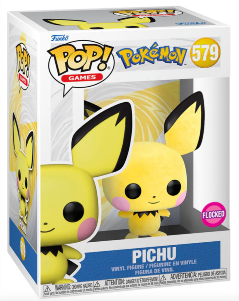 Pokemon Pichu Flocked Edition - Funko Pop 579