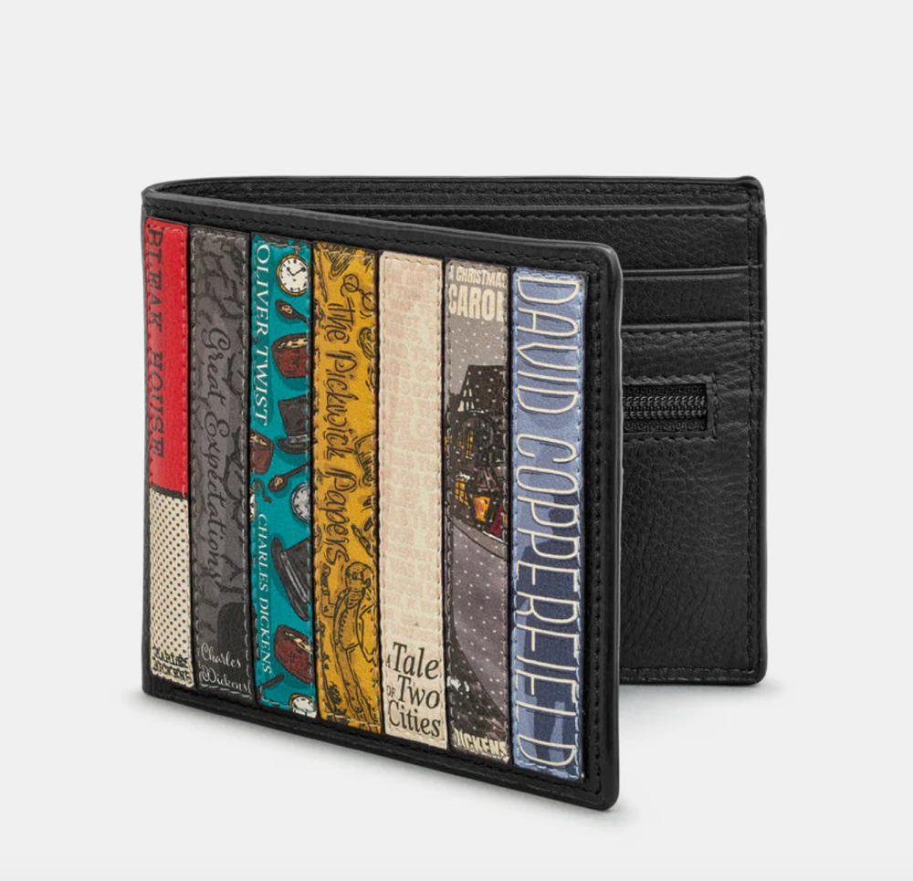 Charles Dickens Bookworm Leather Mens Wallet - Yoshi