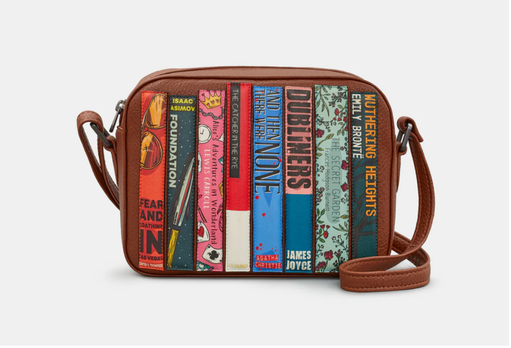 Vegan Leather Book Covers Camera Style Cross Body Bag - Yoshi