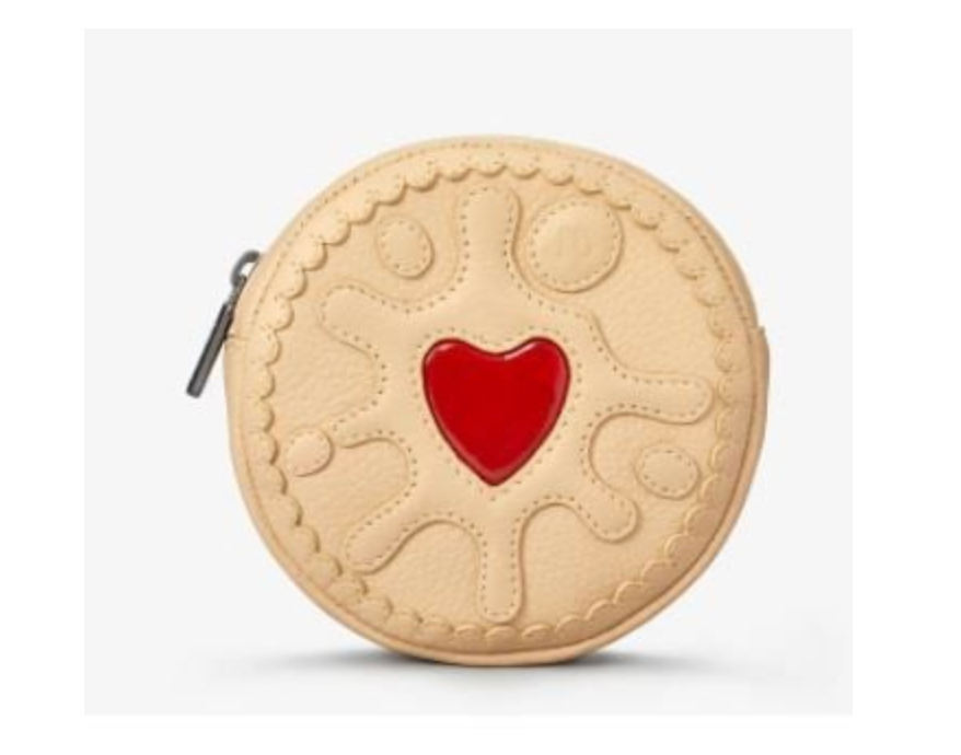 Jammie Dodger Biscuit Zip Round Leather Purse - Yoshi