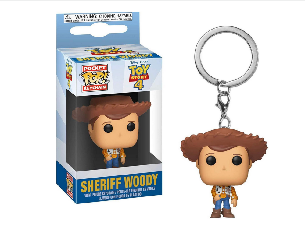 Toy Story 4 - Sheriff Woody - Mini Funko Pocket Pop Keyring Keychain