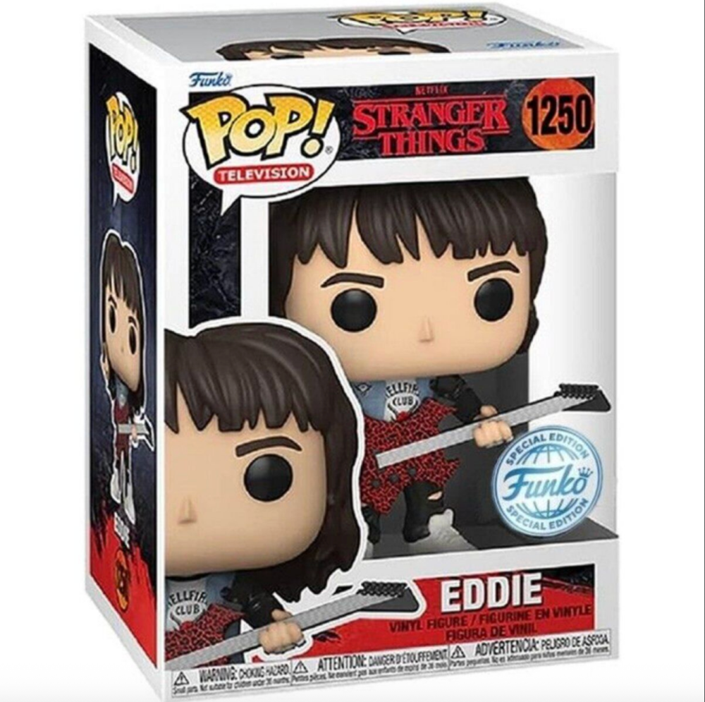 Stranger Things - Eddie with Guitar - Funko Pop 1250 - Pop Protected