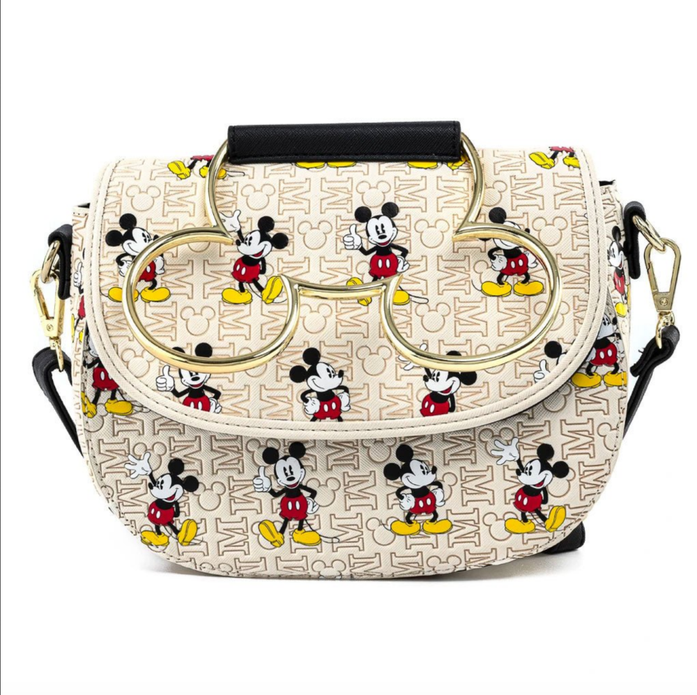 Mickey Mouse Disney Loungefly Hardware AOP Crossbody Bag