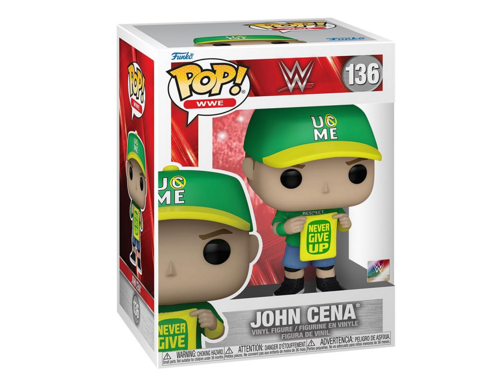 WWE John Cena - Never Give Up - Funko Pop 136 Pop Protected