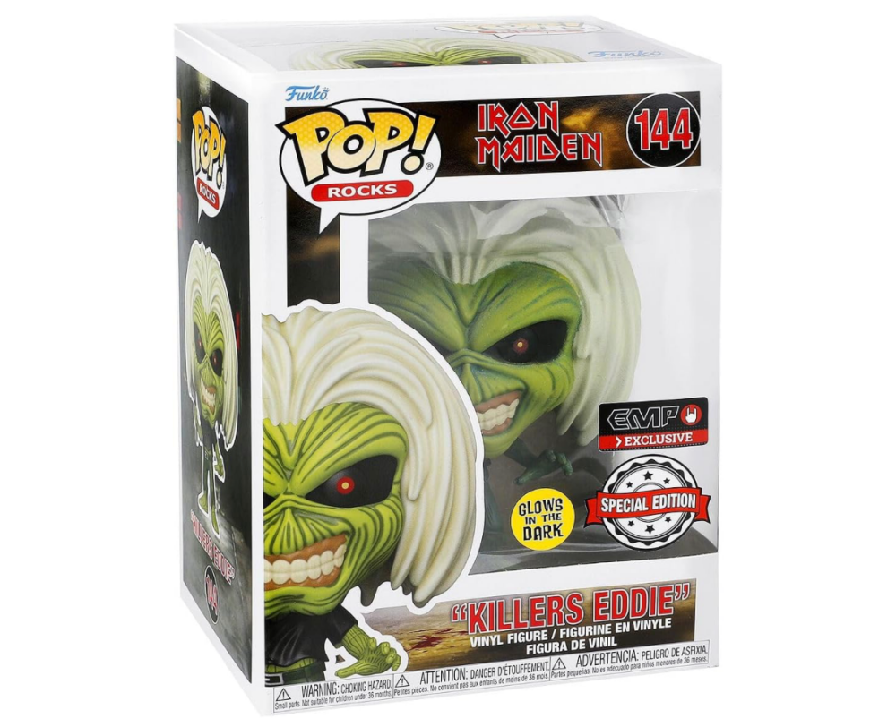 Iron Maiden - Killers Eddie -  GITD Funko Pop Rocks 144 Rare Special Edition