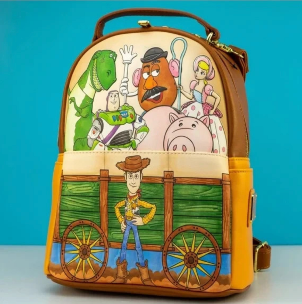 Toy Story Buzz Woody and Gang Disney Pixar Loungefly Mini Backpack Bag