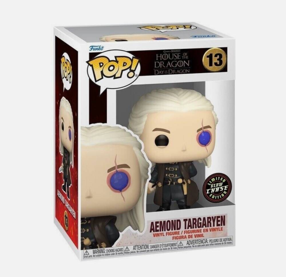 House Of The Dragon - Aemond Targaryen Funko Pop 13 Pop Protected CHASE