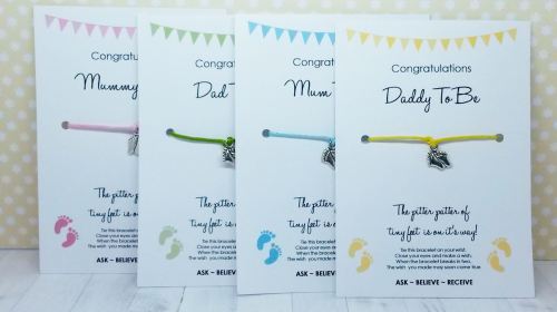 Mum-Mummy-Dad-Daddy To Be Wishing Bracelet