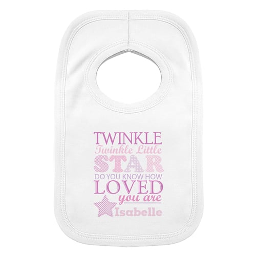 Twinkle Girl's Baby Bib