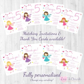 Fairy Princess Party Invitations & Thank You Cards