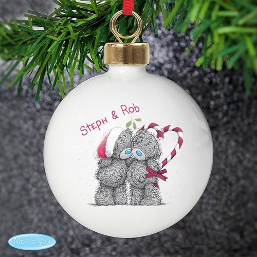 Me To You Christmas Couples Ceramic Bauble