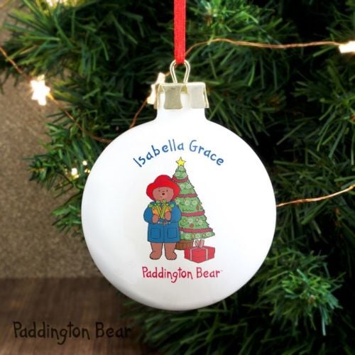 Paddington Bear Christmas Tree Ceramic Bauble Decoration