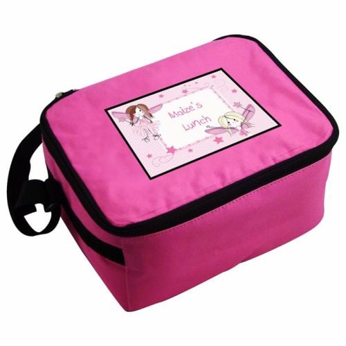 Fairy Girl's Personalised Pink Lunch Bag
