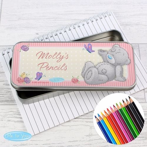 Me To You Personalised Pencil Tin & Coloured Pencils