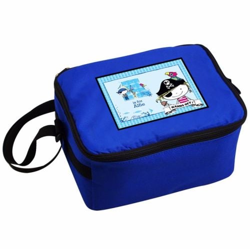 Pirate Boy's Personalised Blue Lunch Bag