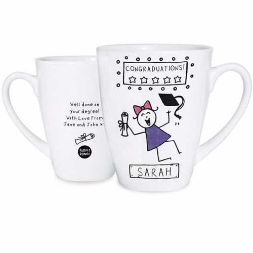 Purple Ronnie Female Graduation Latte Mug