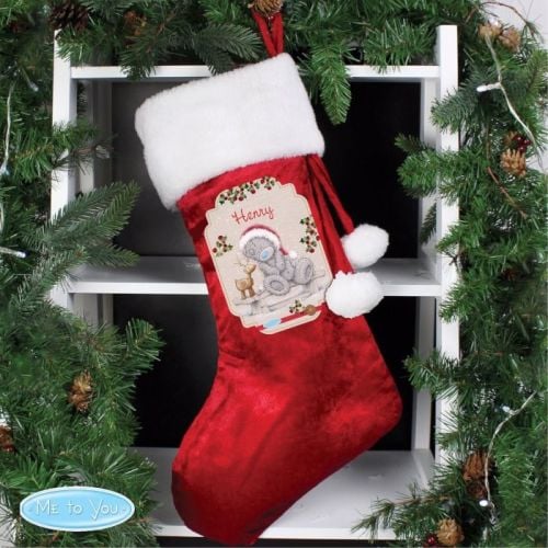 Me To You Reindeer Luxury Personalised Stocking Decoration