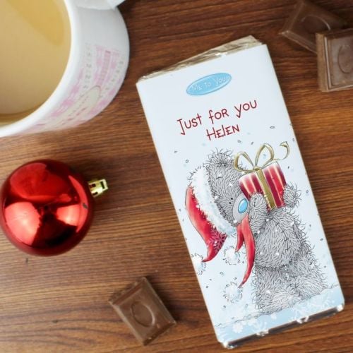 Me To You Christmas Personalised Chocolate Bar