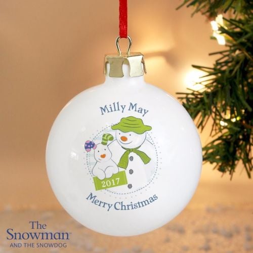 The Snowdog and The Snowdog Year Ceramic Bauble Decoration