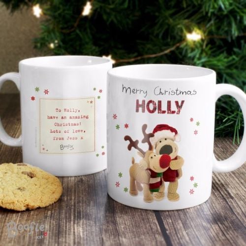 Boofle Reindeer Personalised Christmas Mug