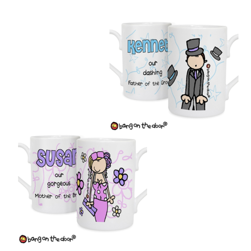 Bang On The Door Personalised Male or Female Wedding Mug