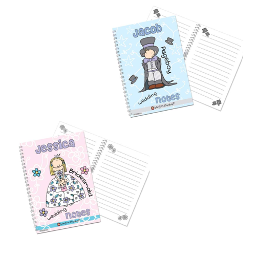 Bang On The Door Personalised Girl's or Boy's Wedding Notebook
