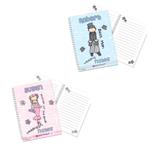 Bang On The Door Personalised Male or Female Wedding Notebook