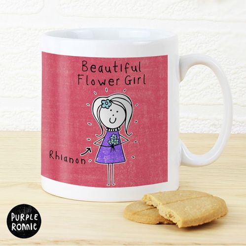 Purple Ronnie Personalised Female Wedding Milk Chocolate Bar